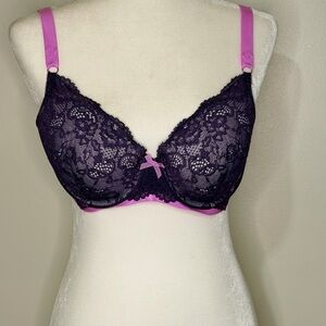 Victoria's Secret Lace Bra - Purple and Pink